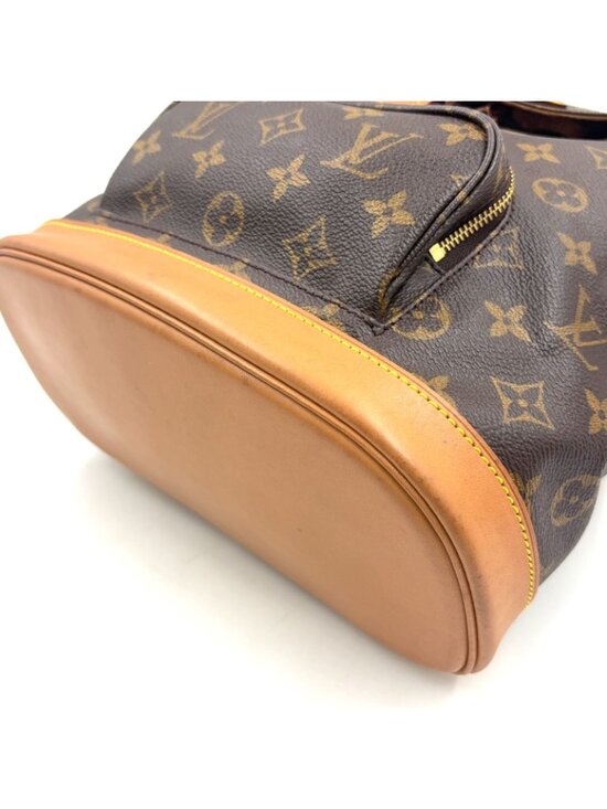 Louis Vuitton Montsouris Monogram Leather Brown Light Backpack Gold main image 5